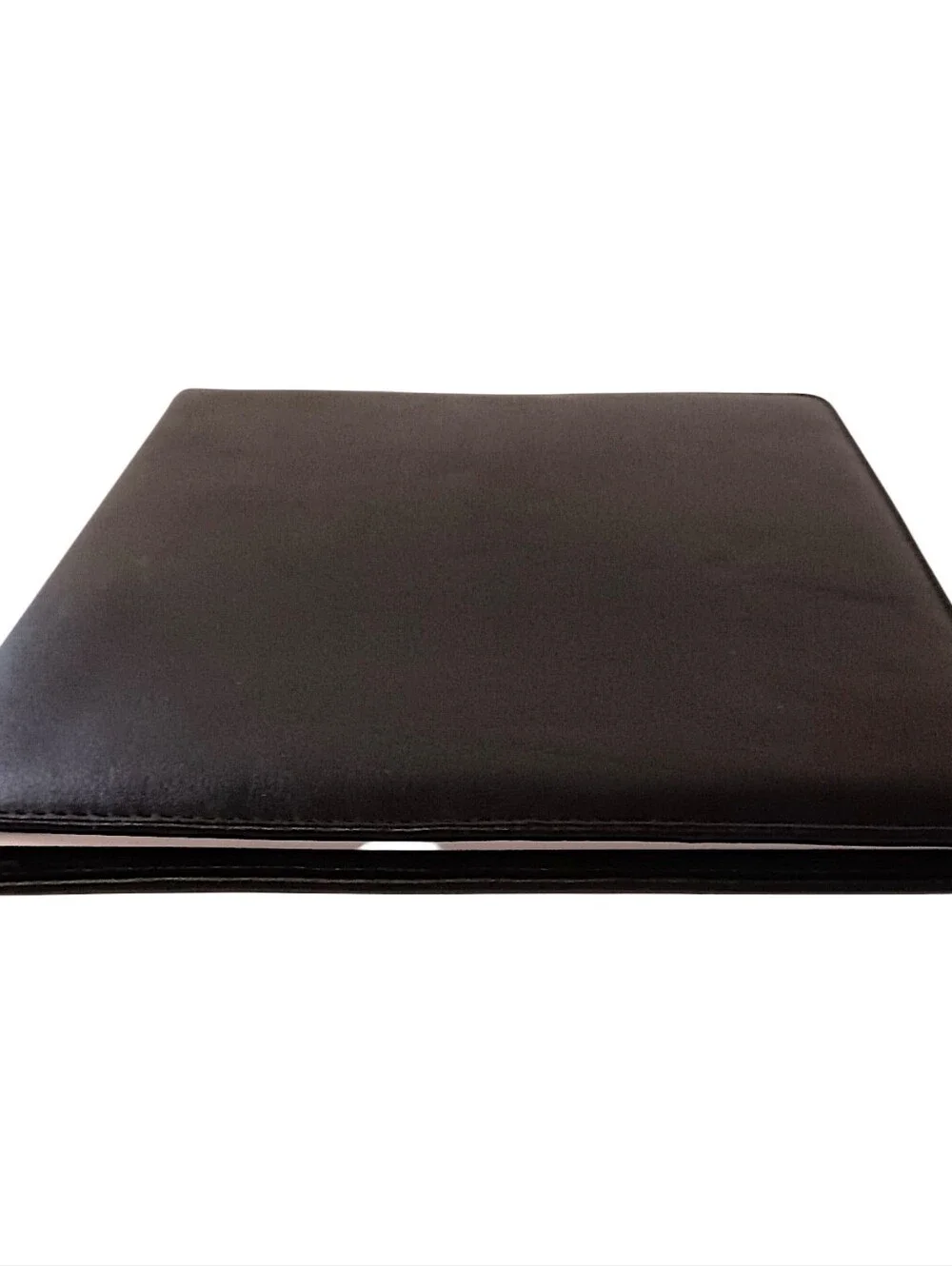 Buxton Leather Padfolio Portfolio Folder Organizer Refillable Notepad Black